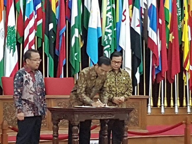 Presiden Jokowi Teken Keppres